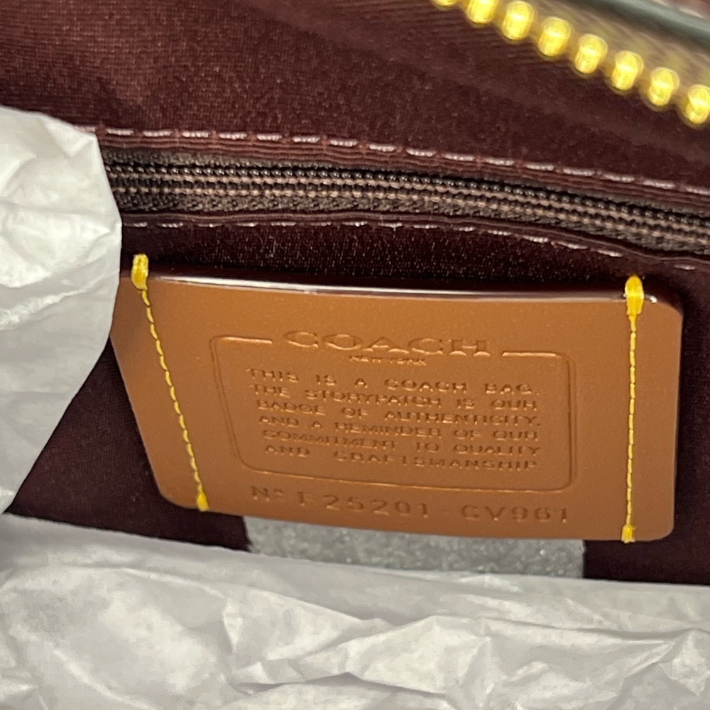 Coach Rowan Satchel Bag In Signature Canvas - Picture 11 of 12